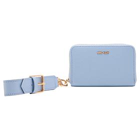 "As Is" Anne Klein Solid Zip Around Wallet