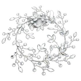 "As Is" august & leo 12" Snowflake LED Jeweled Wreath