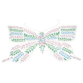 "As Is" august & leo Acrylic Jewel Butterfly Wall Light with Timer