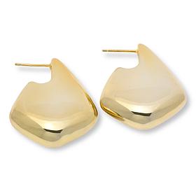 "As Is" Bellezza Bronze Polished "Kite" Earrings