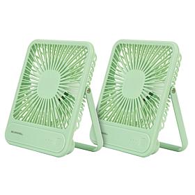 "As Is" Bell+Howell 2-Pack Rechargeable Personal Fans with 3 Speeds