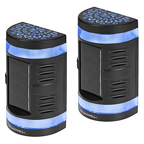 "As Is" Bell+Howell Color-Changing Solar Wall Light - Set of 2