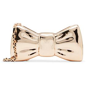 "As Is" Betsey Johnson Metal Bow Crossbody Clutch