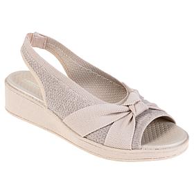 "As Is" BZees Bell Machine Washable Slingback Wedge Sandal