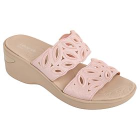 "As Is" BZees Delight Machine Washable Cutout Sandal with Air Step ...