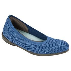 "As Is" BZees Kallie Mesh Knit Rhinestone Flat