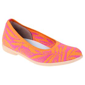 "As Is" BZees Kit Stretch Knit Machine Washable Ballet Flat