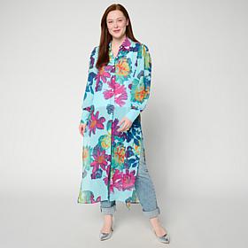 "As Is" C Wonder Drama Topper with Side Slits