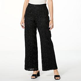 "As Is" C Wonder Lace Wide-Leg Pant