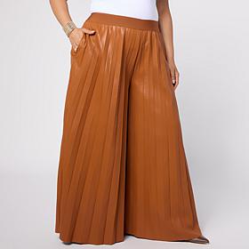 "As Is" C. Wonder Pleated Faux Leather Gaucho