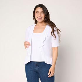 "As Is" C Wonder Ruffle Cardigan