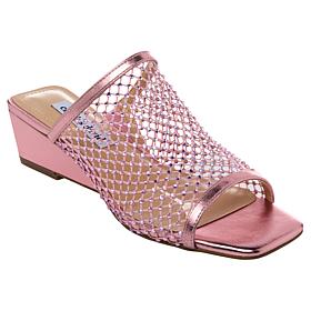 "As Is" Charles by Charles David Noolie Open-Toe Rhinestone Wedge