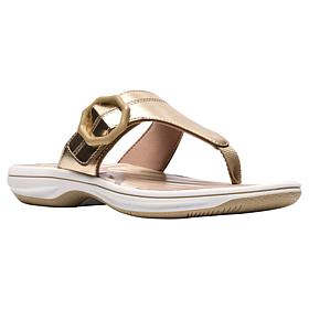"As Is" Clarks Cloudsteppers® Breeze Cove Toe Post Sandal