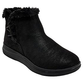 "As Is" Clarks Cloudsteppers Breeze Faux Fur Ankle Bootie