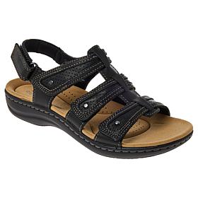 "As Is" Clarks Collection Laurieann Ivy Heritage Casual Flat Sandals