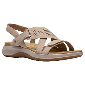 "As Is" Clarks Collection Maelynn Gem Metal Stud Strappy Sandal