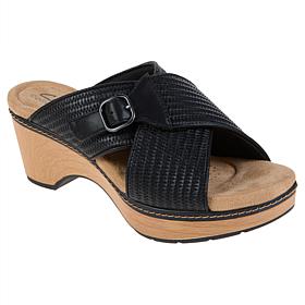 "As Is" Clarks Collection Seannah Nora Modern Casual Wedges