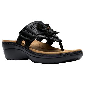 "As Is" Clarks Merliah2 Kyla Flower Wedge Sandal