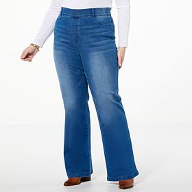 "As Is" Colleen Lopez Bootylifter Bootcut Stretch Denim Pant