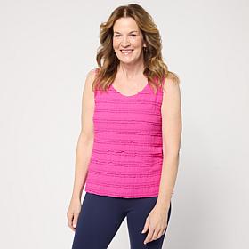 "As Is" Colleen Lopez Knit Ruffle Layering Tank