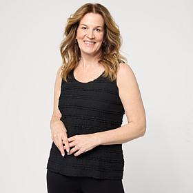 "As Is" Colleen Lopez Knit Ruffle Layering Tank
