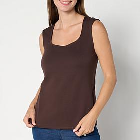 "As Is" Colleen Lopez Lightweight Ponte Knit Tank