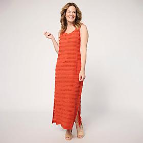 "As Is" Colleen Lopez Ruffle Fabric Tank Dress