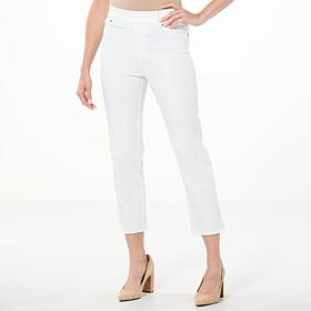"As Is" Colleen Lopez Stretch Denim Crop Pant