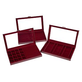 "As Is" Colleen's Prestige™ Set of 3 Large Jewelry Boxes