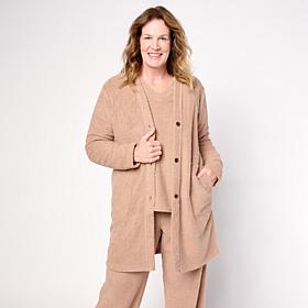 "As Is" Comfort Code Marshmallow Knit Button-Front Cardigan