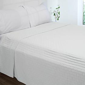 "As Is" Concierge Collection 100% Cotton Herringbone Rib Blanket 
