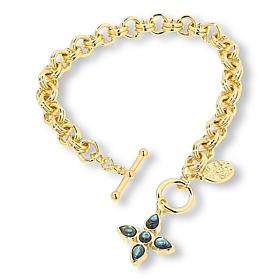 "As Is" Connie C Carroll Jewelry Claira Reversible Cross Drop Bracelet