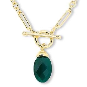 "As Is" Connie Craig Carroll Jewelry Merritt 36" Gemstone Pendant N...