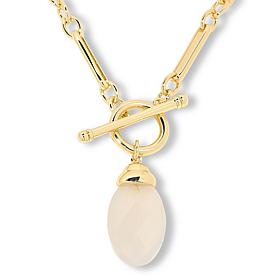 "As Is" Connie Craig Carroll Jewelry Merritt 36" Gemstone Pendant N...