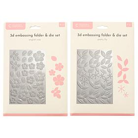 "As Is" Crafters Companion 3D Embossing Folder & Die Set