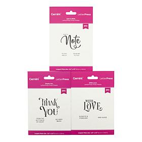 "As Is" Crafter's Companion LetterPress Sentiment Plates