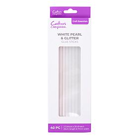 "As Is" Crafter's Companion White Pearl and Glitter Glue Sticks - S...