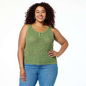 "As Is" Democracy Crochet Tank Top