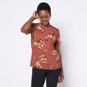 "As Is" DG2 by Diane Gilman Dolman Turtleneck Top
