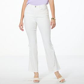 "As Is" DG2 by Diane Gilman New Classic Stretch Frayed Seam Bootcut...