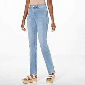 "As Is" DG2 by Diane Gilman Vrtual Strtch Denim Baby Btcut 5-Pckt Jean