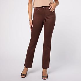 "As Is" Diane Gilman VS 5 Pocket Baby Bootcut Jean - Fashion Color