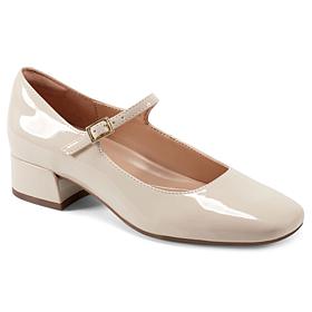 "As Is" Easy Spirit Adjustable Patent Heeled Mary-Janes - Janica