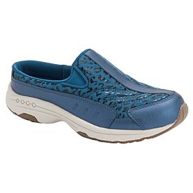 "As Is" easy spirit Traveltime Leopard-Print Slip-On Clog