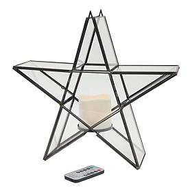 "As Is" Emryn House Lantern with LED Candle and Remote