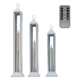 "As Is" Emryn House Set of 3 Tiered LED Taper Lanterns