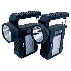 "As Is" Flipo Rechargeable Solar Work Lights - Set of 2  