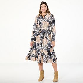 "As Is" G by Giuliana Belted Button Front Dress