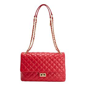 "As Is" G by Giuliana Black Label Grande Lamb Leather Crossbody