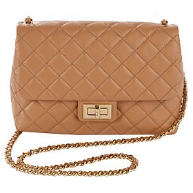 "As Is" G by Giuliana Black Label Quilted Leather Crossbody